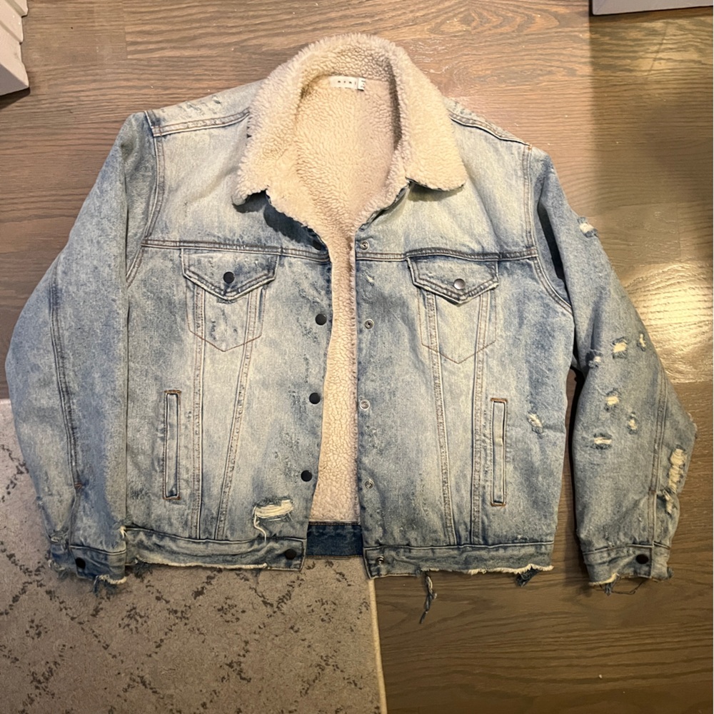 MNML Denim Sherpa jacket